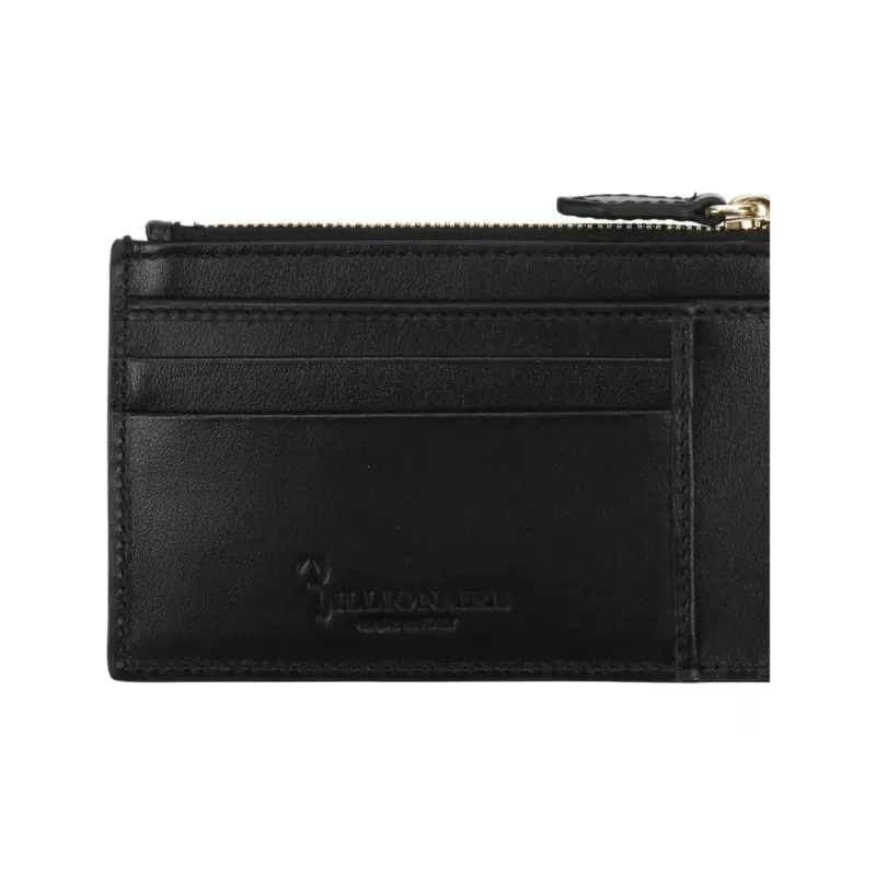 BILLIONAIRE BOYS CLUB Leather Card Holder Wallet Men's Black-3