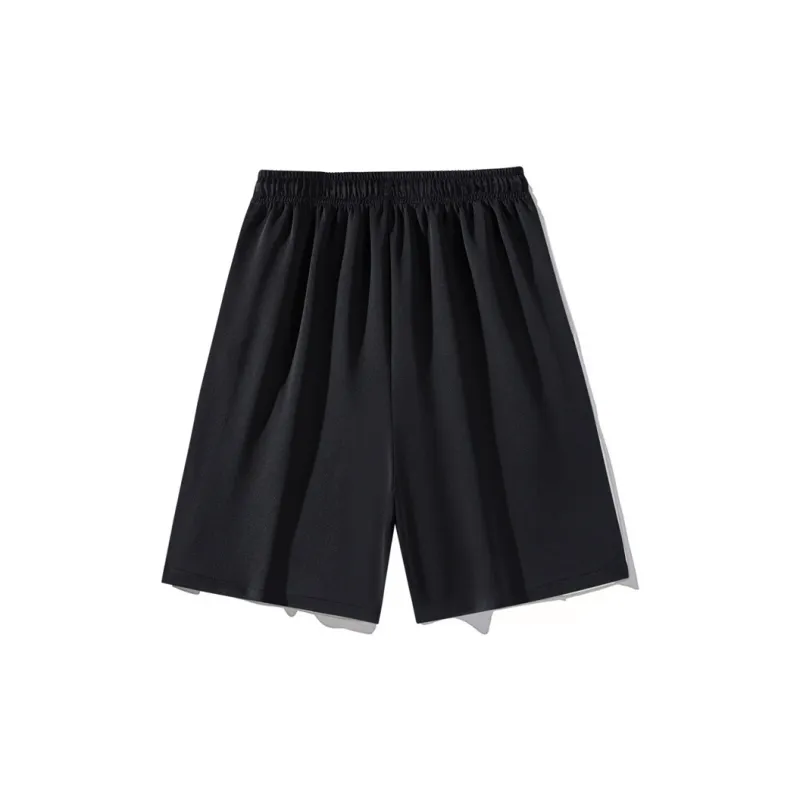 Loose Fit Drawstring Elastic Draped Comfortable Stretchy Cool Straight Fit 5/4 Casual Shorts Unisex-14