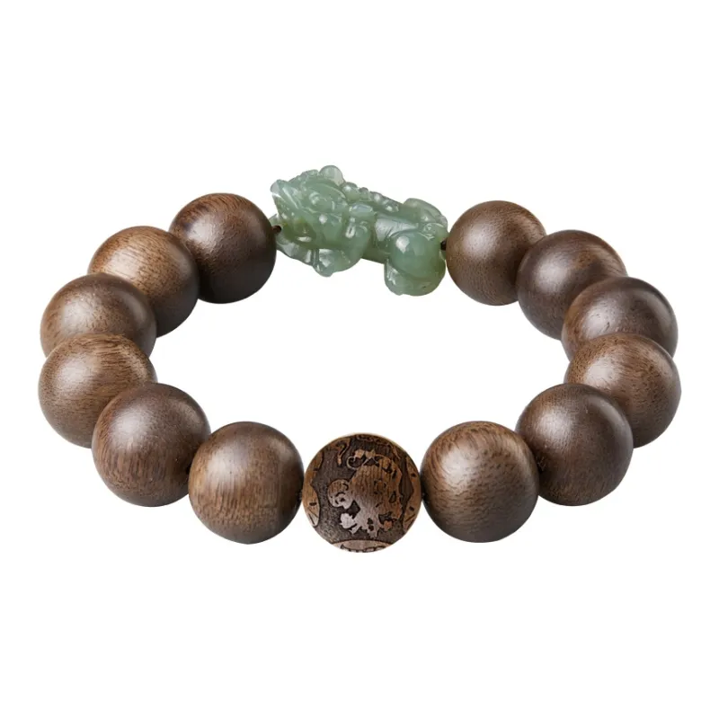 Moonstone Edge Agarwood Bracelets Men's-13