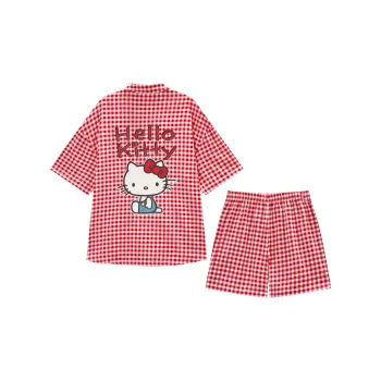 GUKOO x Hello Kitty Sanrio Series Pajama Set Women's Magenta