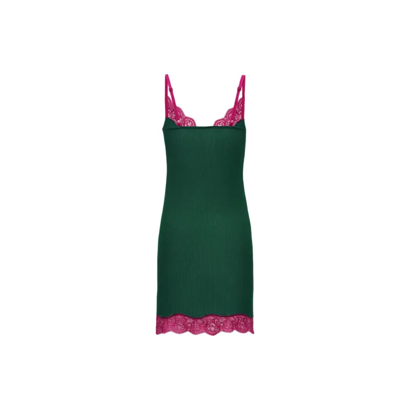SAINT LAURENT Slip Dress Women's Green-1