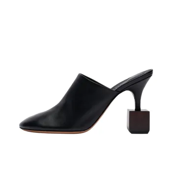 Jacquemus Le Bisou Closed Toe Slippers 9cm Women's Black