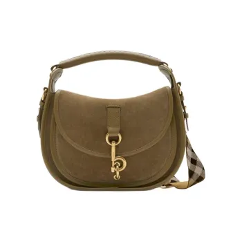 Burberry Calfskin One Shoulder Handbag Small Size Women's Shadow Color