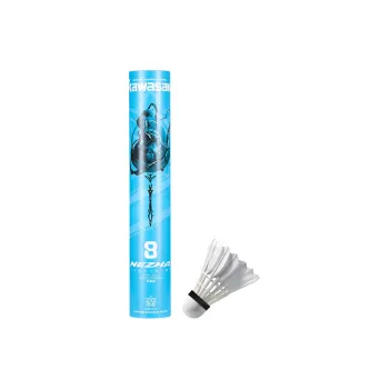 Kawasaki Nezha Series NEZHA8 Size 12 Pack Goose Feather Training/Everyday Use Ball Shuttlecocks