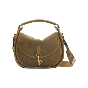 Burberry Calfskin Shoulder Bag, Crossbody Bag, Handbag Medium Size Women's Brown