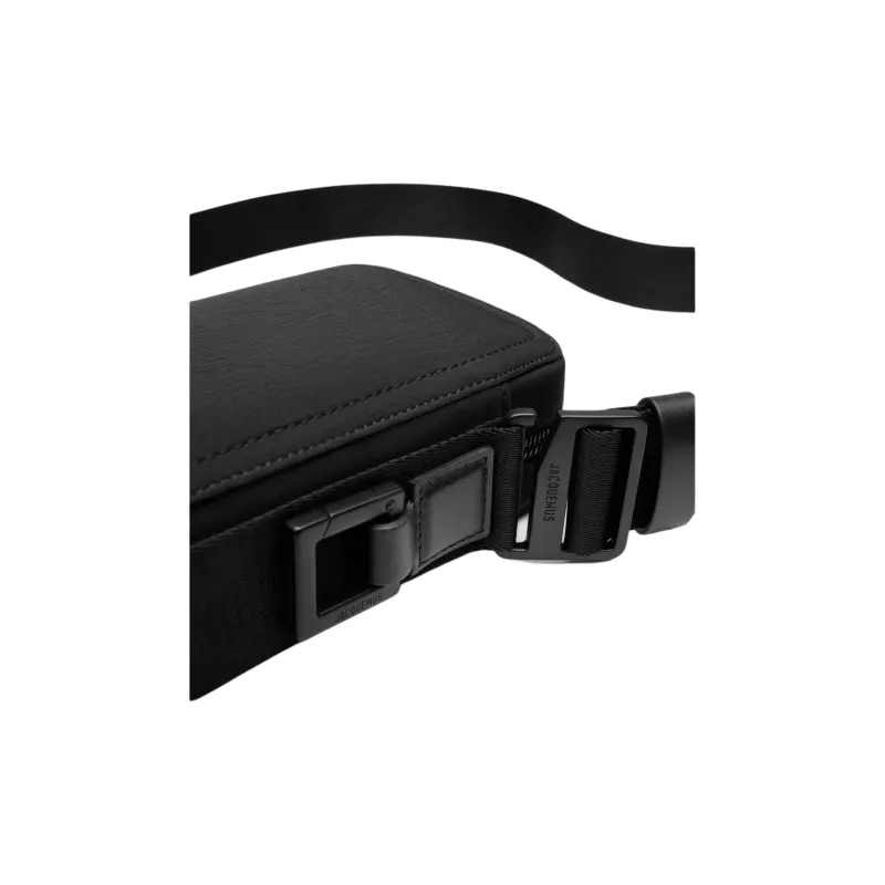 Jacquemus Nylon Crossbody Bag Men's Black-3