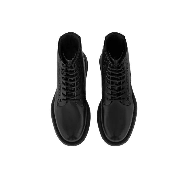 LOUIS VUITTON Bastille Ankle Boots Men's Black-3
