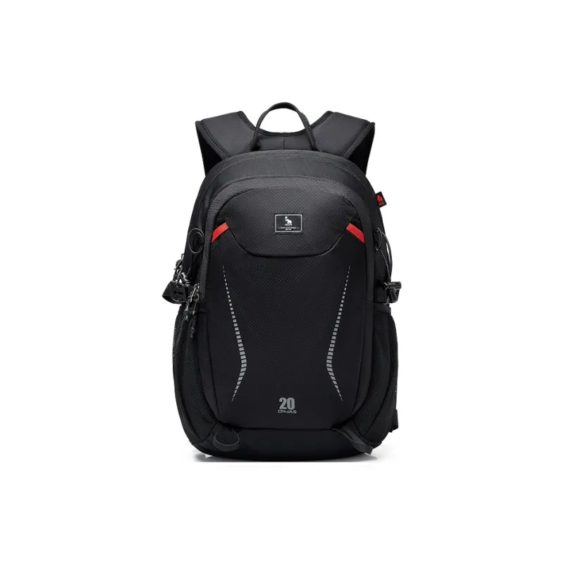 OIWAS Fabric Mountaineering Bag Backpack Regular Unisex Black/Dark Blue/Dark Gray-0