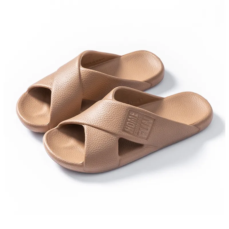 Golofi Home EVA Textured Slippers Summer Indoor Bathing Soft Sole Slip Resistant Lightweight Bathroom Slippers-4