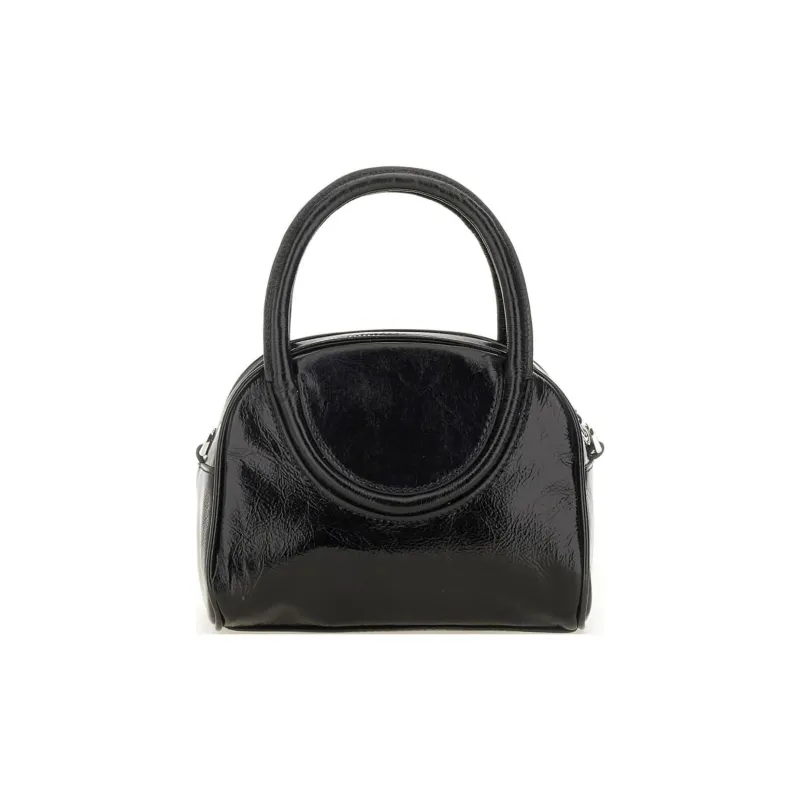 Staud Cow Leather Shoulder Bag Crossbody Bag Handbag Mini Women's Black-0