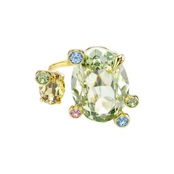 Swarovski Gold Plated Rings Unisex Multicolor
