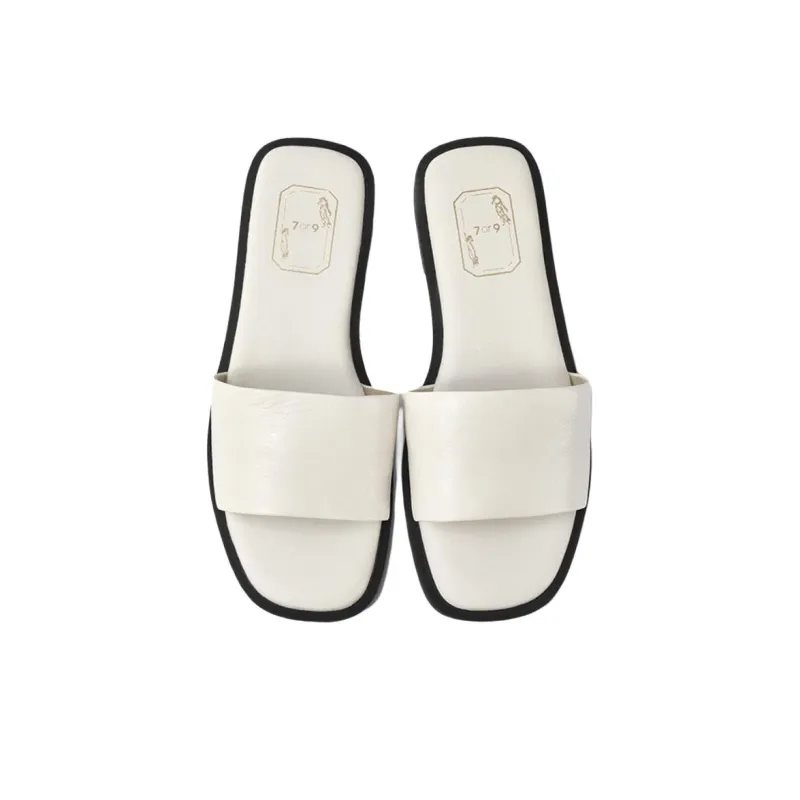 7or9 Rubber Sole Quiet Slip-Resistant Cushioning Slide Slippers Women's-2