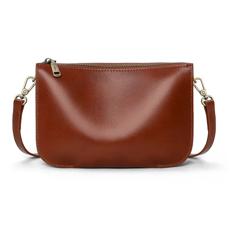 MILLIE'S Cow Leather Underarm Shoulder Bag, Crossbody Bag, Small Square Bag Regular Women's Brown-2