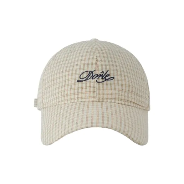 FREE RABBITⅡ Korean Style Fashion Versatile Plaid With A Slimming Effect Baseball Caps Unisex-2