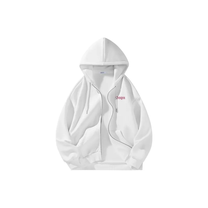 BENGEN Jackets Coats Unisex White-11
