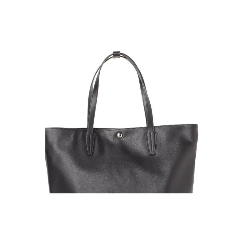 Beams Artificial Leather Tote Bag Shopping Bag Handbag Men's Black-2