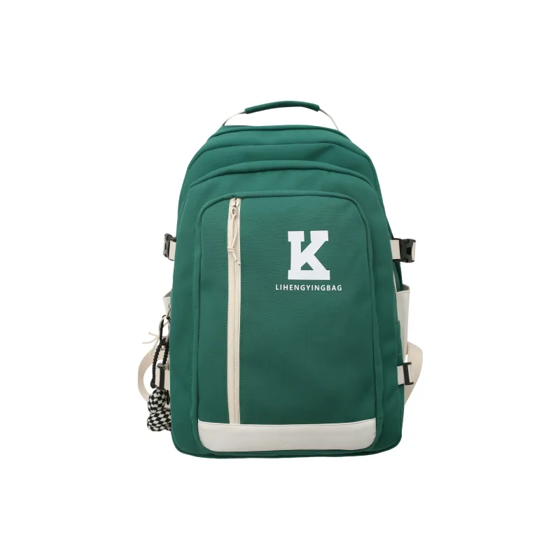 URBAN FOREST Nylon Backpack Unisex Black/Green/Khaki/White-7