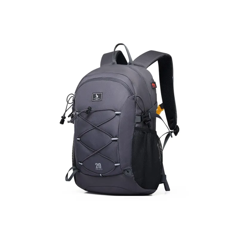 OIWAS Fabric Backpack Unisex Black/Dark Blue/Dark Gray-12