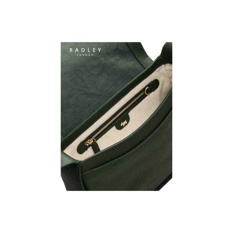 RADLEY Cow Leather Crossbody Bag Shoulder Bag Medium Size Women's Green-6