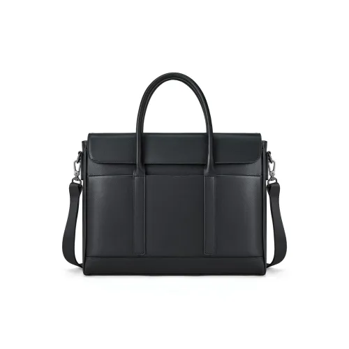 ROBERTA DI CAMERINO Cow Leather Briefcases Large Size Men's Black