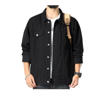 PIERRE CARDIN Denim Jacket Men's Black