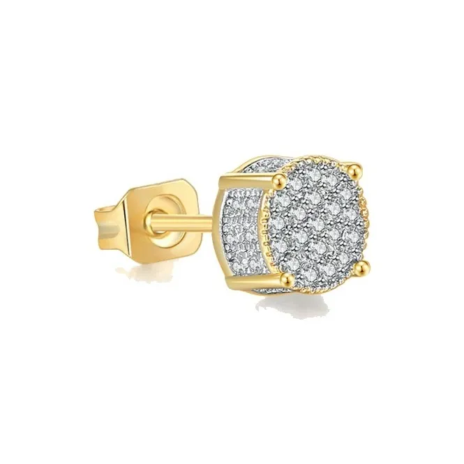 GUDUD Alloy Stud Earrings Men's-5
