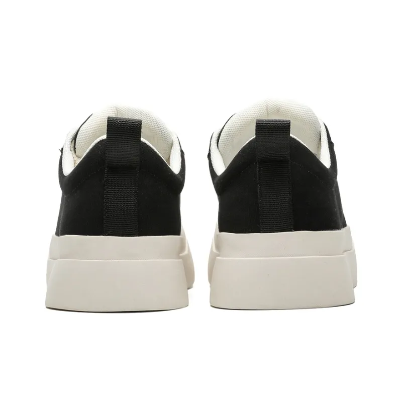 APRHE Anti Slip And Wear Resistant Height Increasing Low Top Skateboard Shoes Unisex Black-3