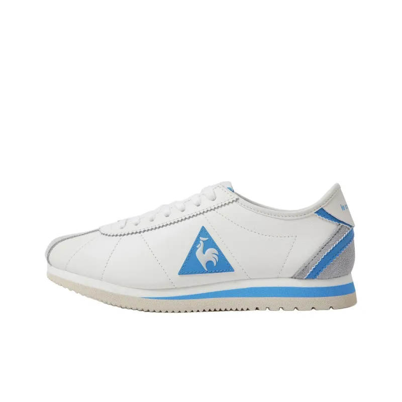Le Coq Sportif Anti-Slip Wear-Resistant Low-Top Casual Shoes Unisex White Blue-0