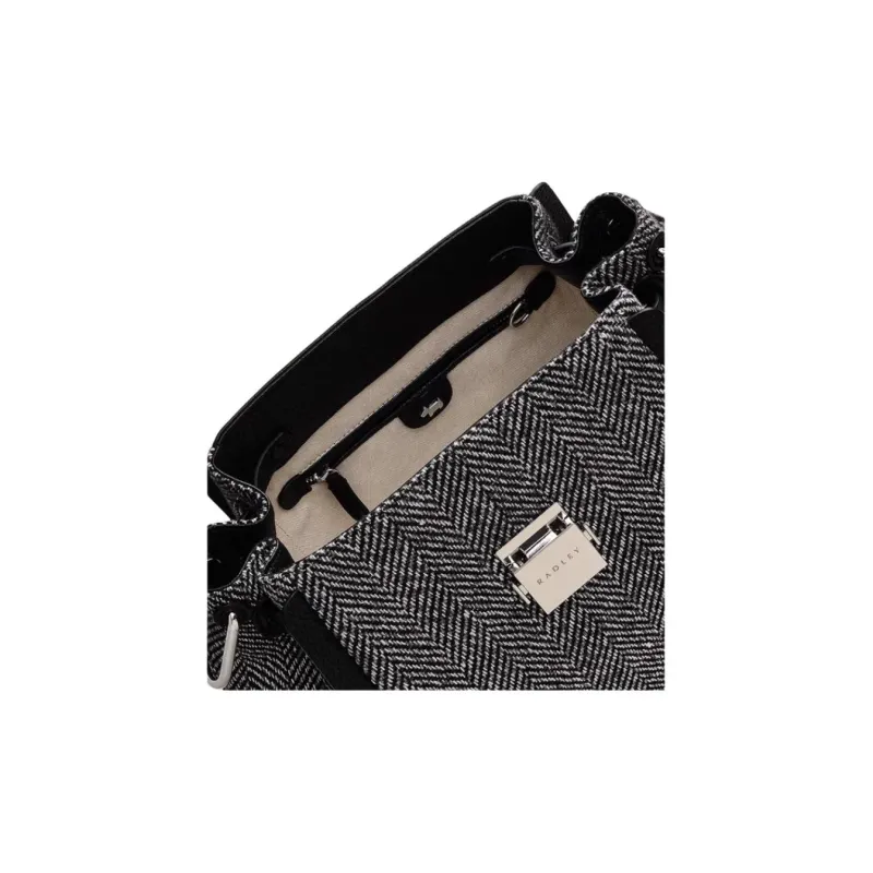 RADLEY Cow Leather Shoulder Bag Medium Size Women's Black-3