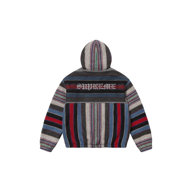 Supreme Woven Stripe Hooded Jacket-1