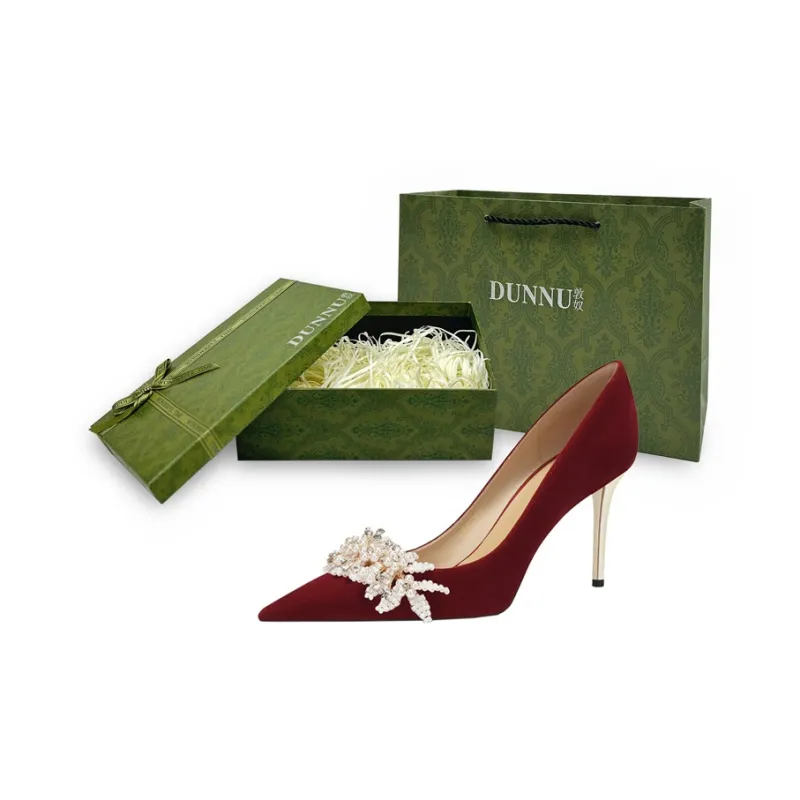 Dunnu Slim Heel High Heels 8cm Gift Box Set-6