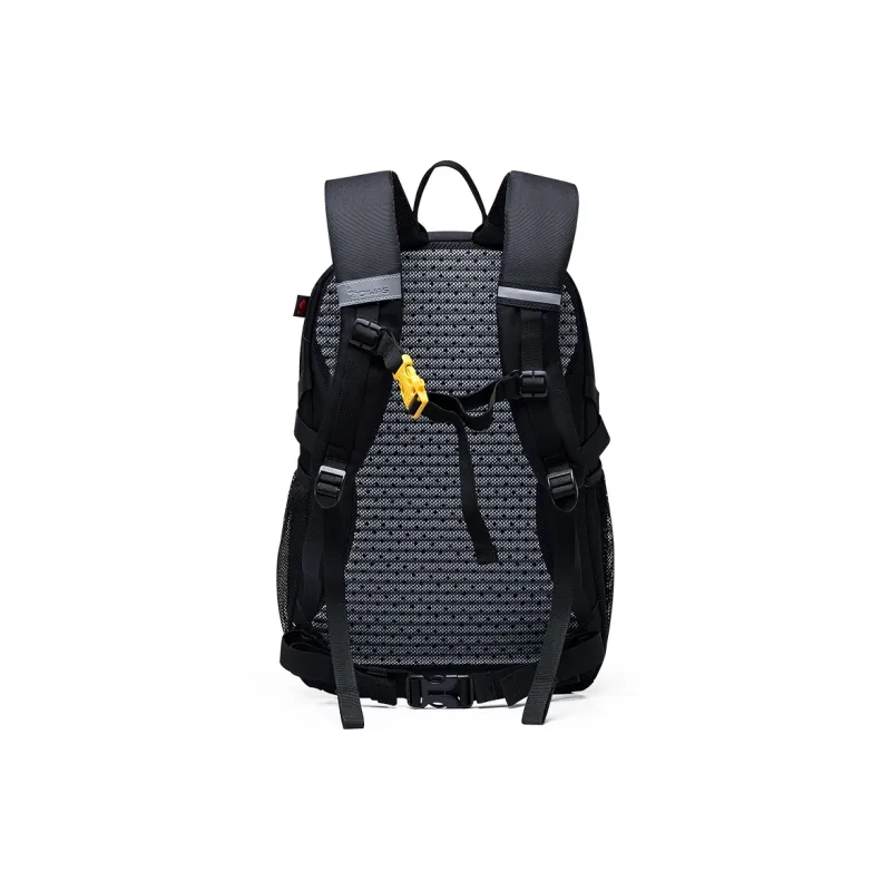 OIWAS Fabric Backpack Unisex Black/Dark Blue/Dark Gray-4