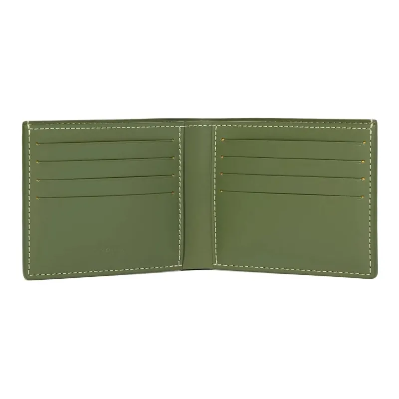 GOYARD Victoire Goyardine Canvas Wallet Unisex Khaki-2