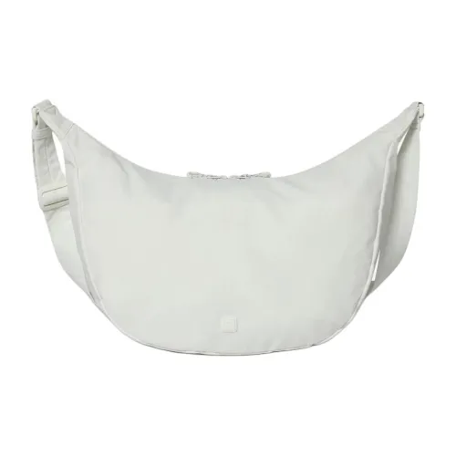 FILA Nylon Crescent Bag Shoulder Bag Unisex White