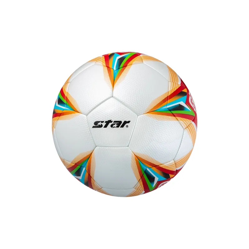 Star Size 5 Soccer PU Seamless Thermal bonding Unisex Red Yellow-3