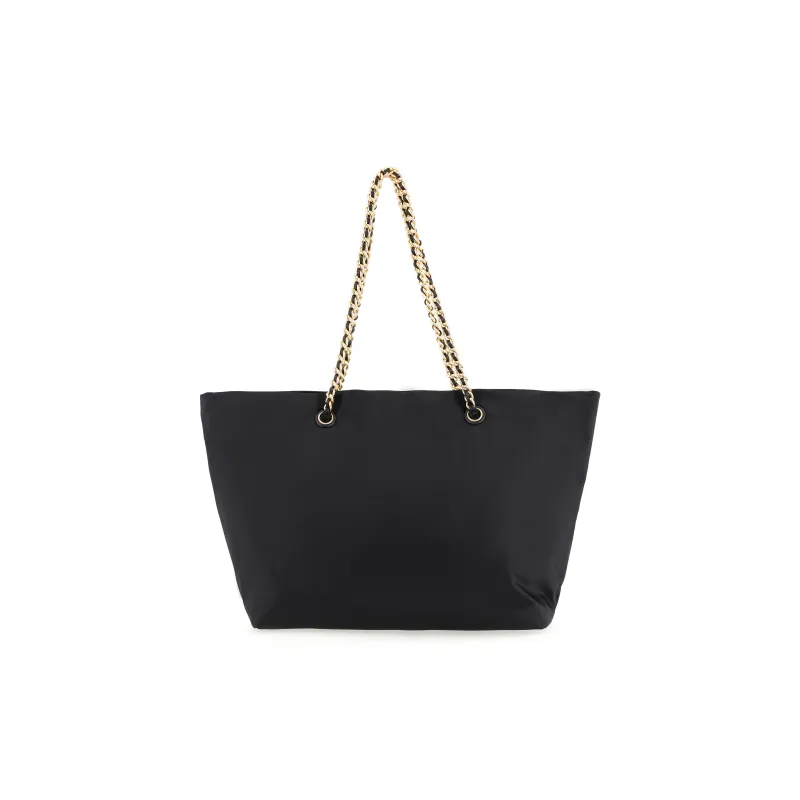 TORY BURCH Ella Chain Tote Black-2