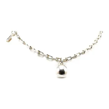 TIFFANY & CO. 2000 2024 Sterling Silver HardWear Ball And Cadena Pendant Necklace