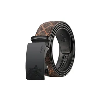 15 MINS Polyvinyl Chloride Leather Belts Men's Width  3.5cm