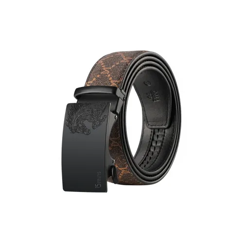 15 MINS Polyvinyl Chloride Leather Belts Men's Width 3.5cm