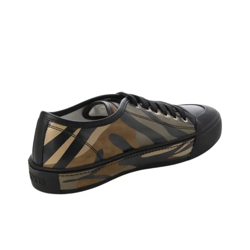TOD'S Low Top Skateboard Shoes Women's Black-3