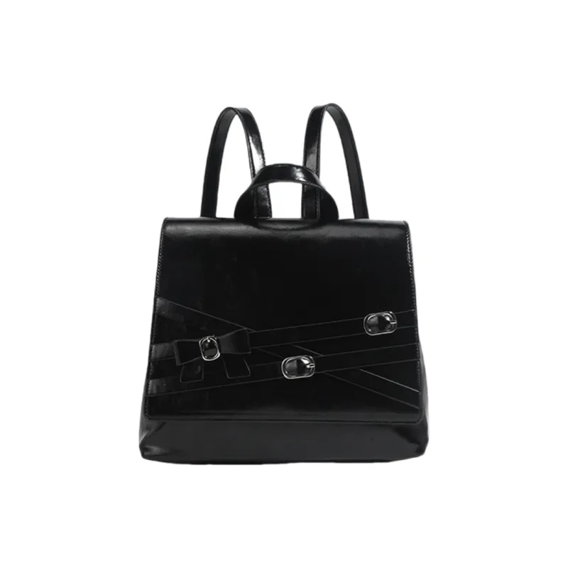 NOMK PU One Shoulder Handbag, Backpack Regular Women's Blue/Black/Silver-4