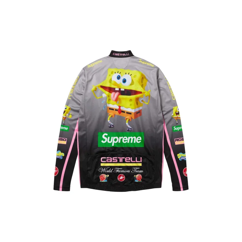 Supreme SpongeBob SquarePants Castelli L/S Cycling Jersey-1