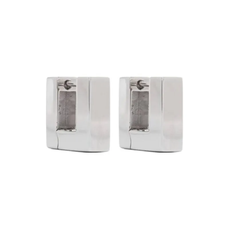 TOM WOOD Small Square Hoops Earrings-0