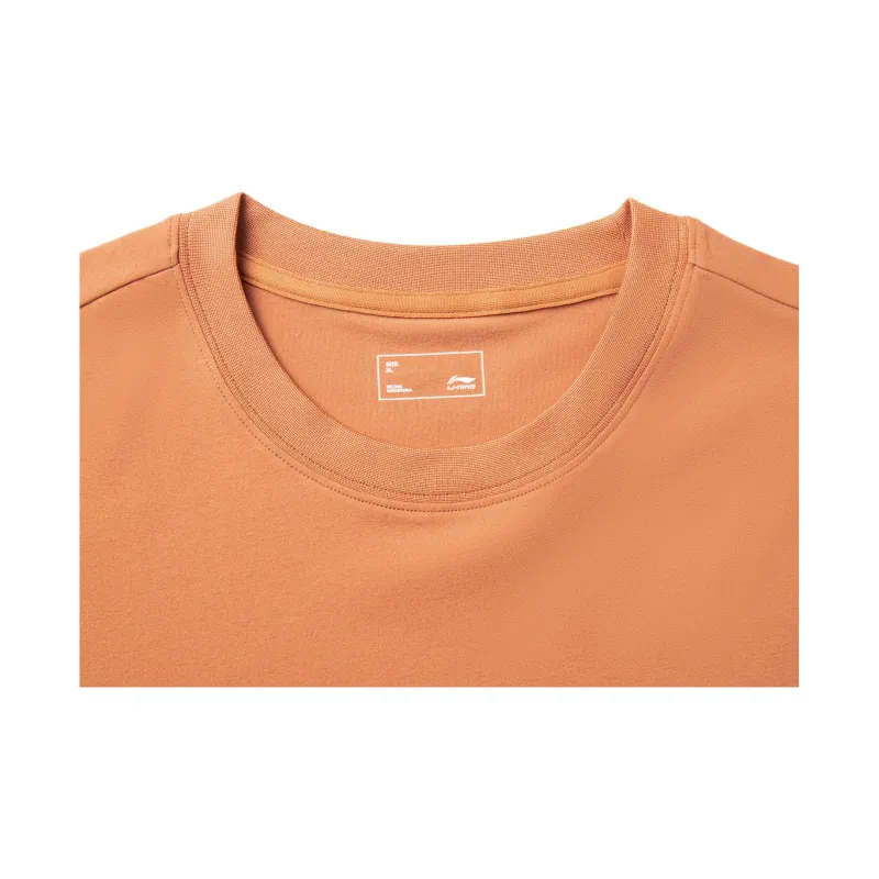 LiNing Sports Life Collection T-Shirt Unisex Amber Brown-2