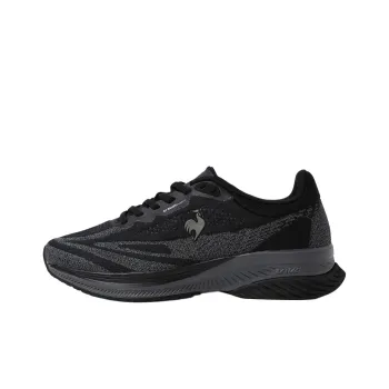 Le Coq Sportif Anti Slip Wear Resistant Low Top Running Shoes Unisex Black