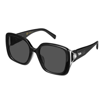 MUJOSH Plate And Metal Square Sun Protection UV Protection Polarized Sunglasses Unisex Purplish Red