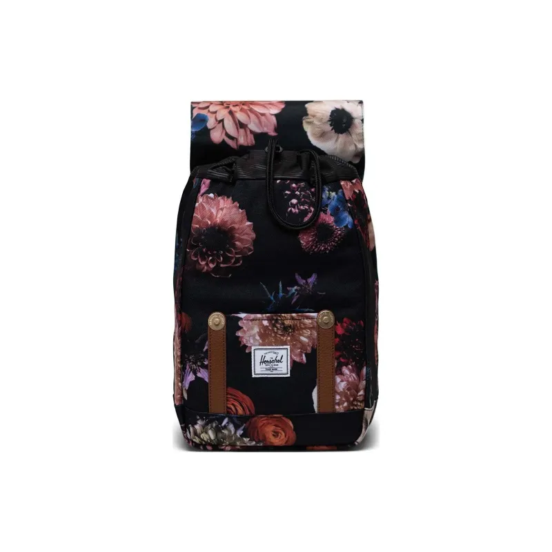 Herschel Recycled Polyester Backpack Mini Unisex Red & Black-2