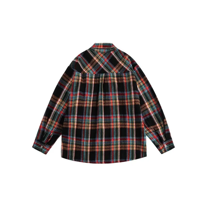 MAURRGOOU Shirt Unisex 1Black Red Color Blocking-1