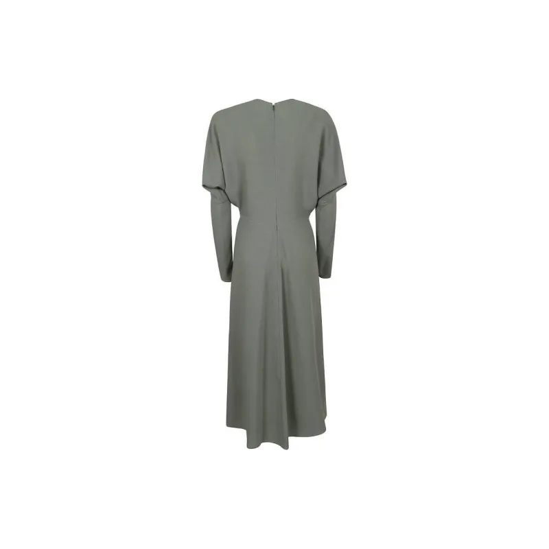 Victoria Beckham Dolman Flared Hem Midi Dress-1