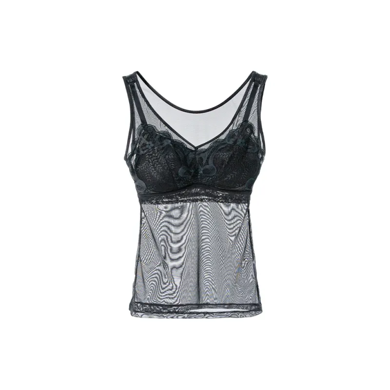 Silk Boundary Tank Tops Women's-10